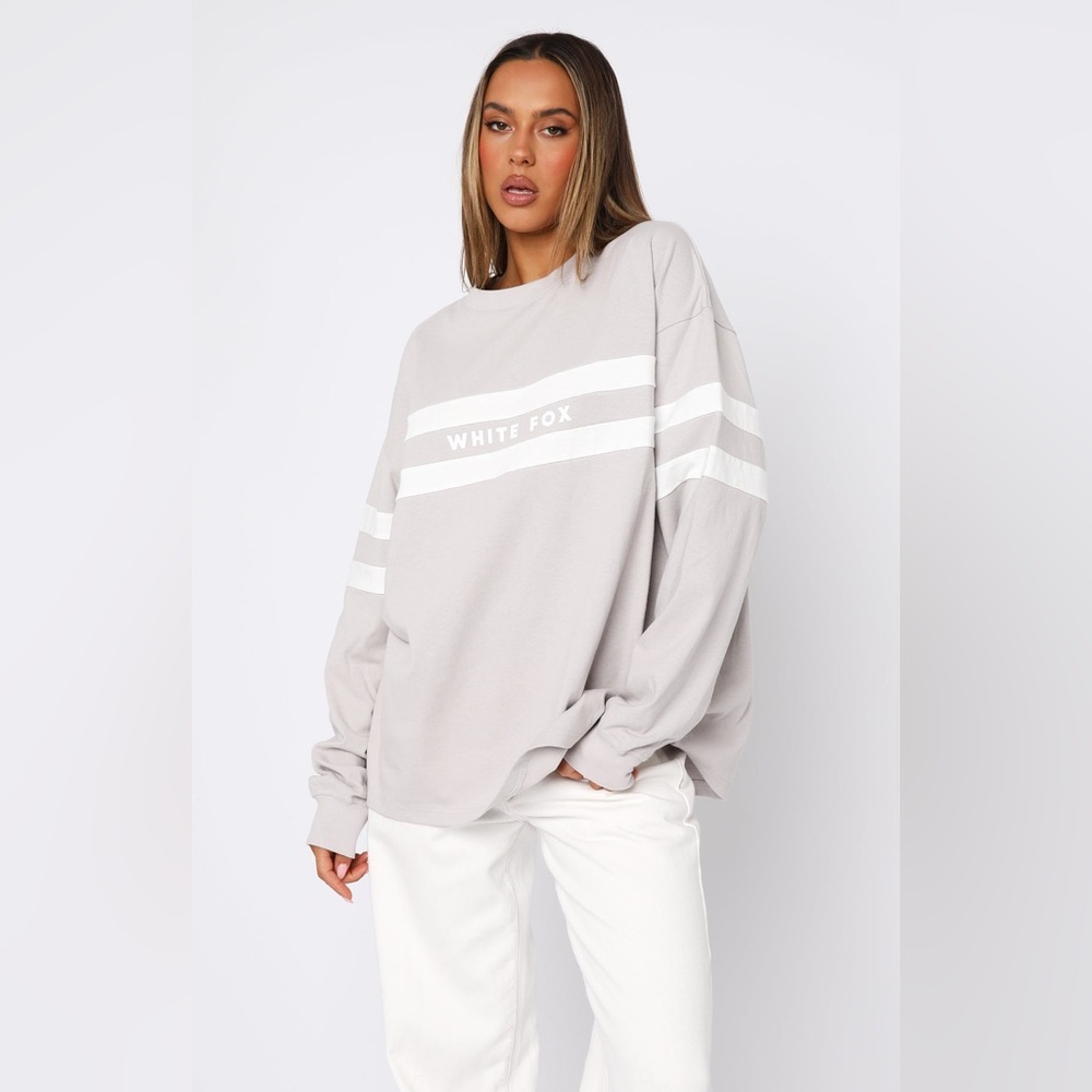 White Fox oversized long sleeve shirt - Picture 2 of 4